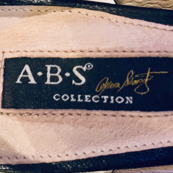 ABS Collection Black Slingback Stilettos - Sz 5.5 - Picture 7 of 8